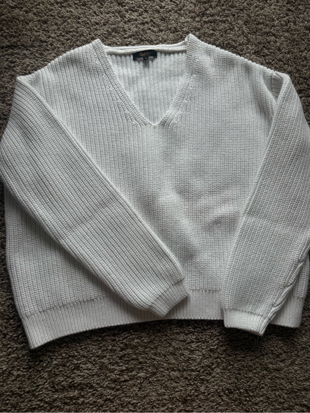 Quince V Neck Sweater